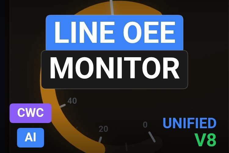 Line OEE Monitor | Custom Web Control | WinCC Unified & V8