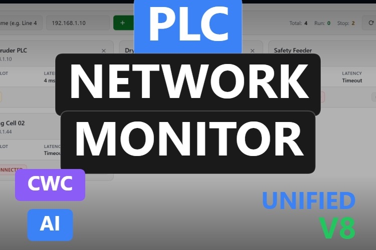 PLC Network Monitor | Custom Web Control | WinCC Unified & V8