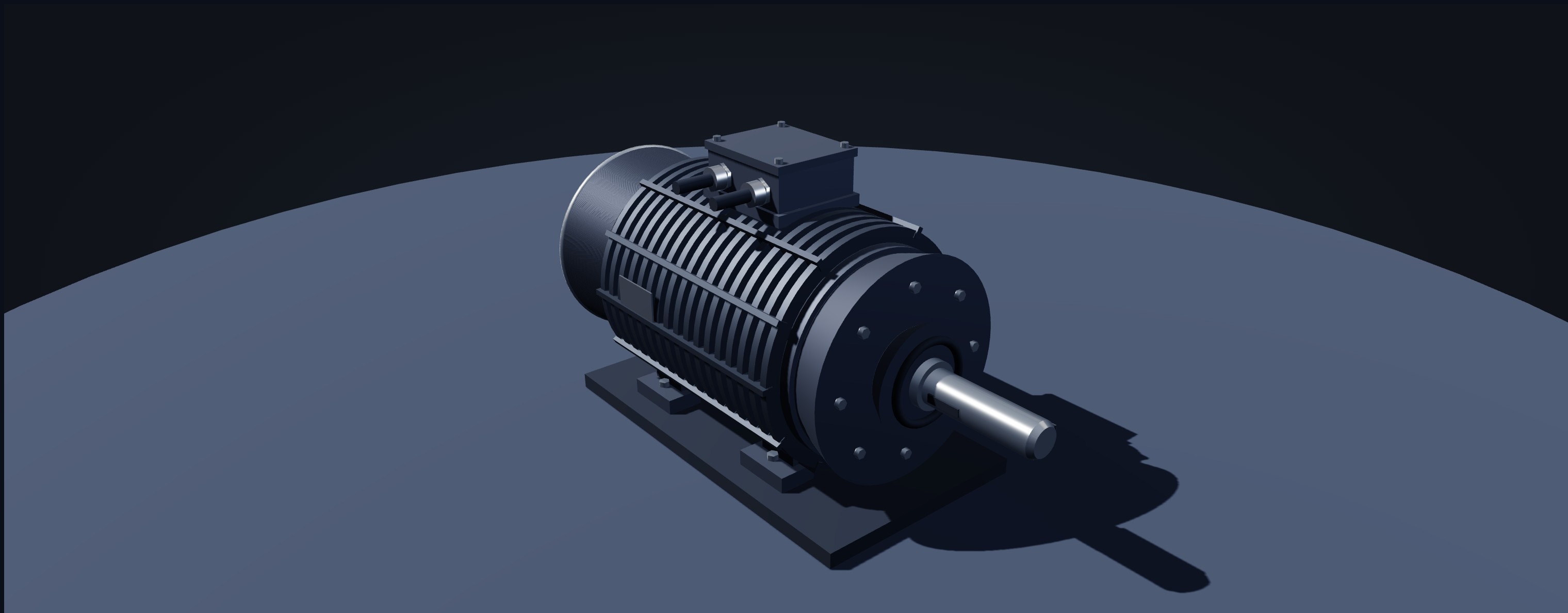 3D Electric Motor Twin | Custom Web Control | WinCC Unified & V8