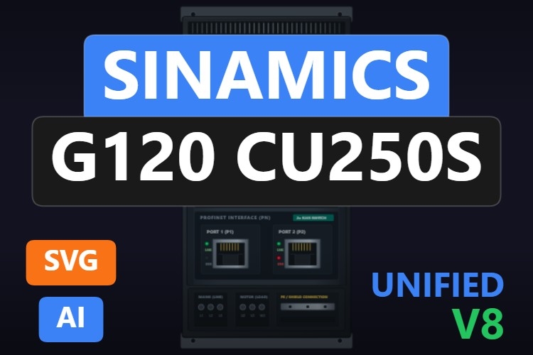Sinamics G120 CU250S | Dynamic SVG | WinCC Unified & V8