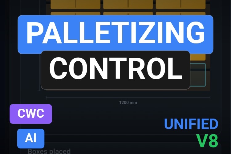 Palletizing Control | Custom Web Control | WinCC Unified & V8