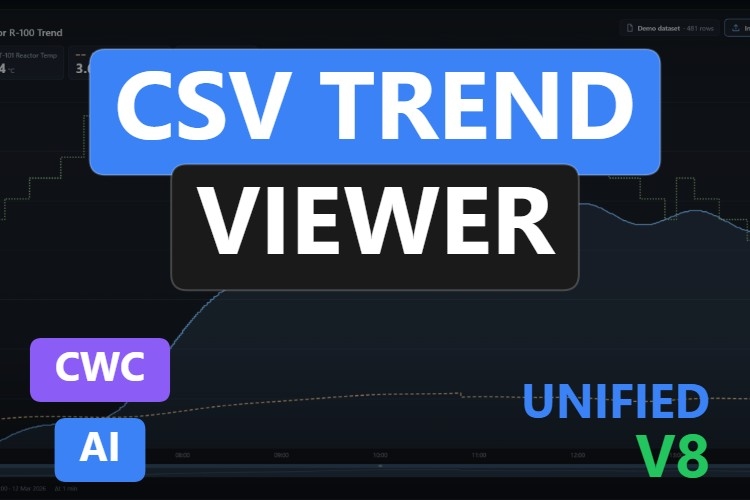 CSV Trend Viewer | Custom Web Control | WinCC Unified & V8