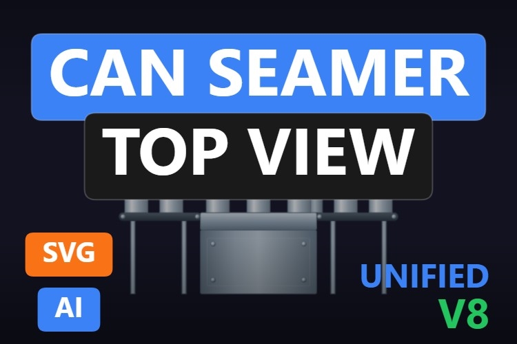 Can Seamer Top View | Dynamic SVG | WinCC Unified & V8