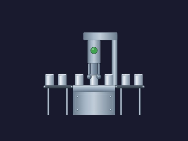 Can Seamer Top View | Dynamic SVG | WinCC Unified & V8