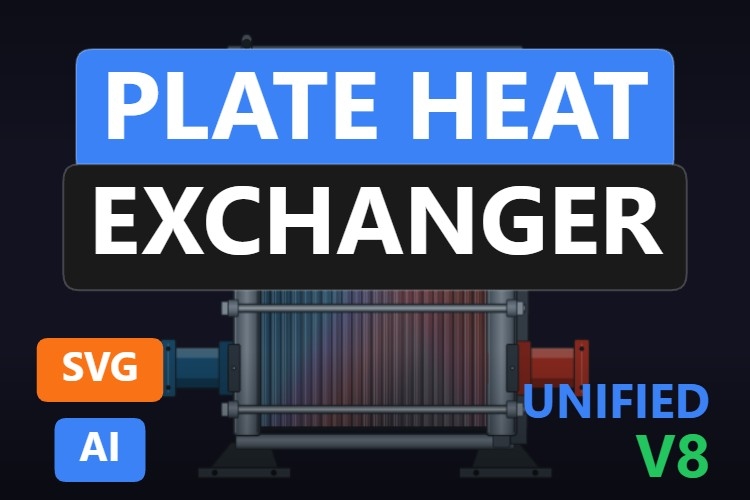 Plate Heat Exchanger | Dynamic SVG | WinCC Unified & V8