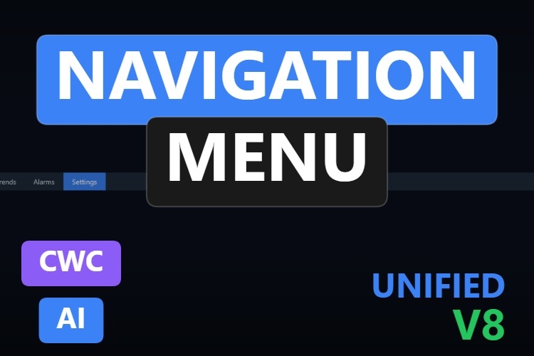 Navigation Menu | Custom Web Control | WinCC Unified & V8