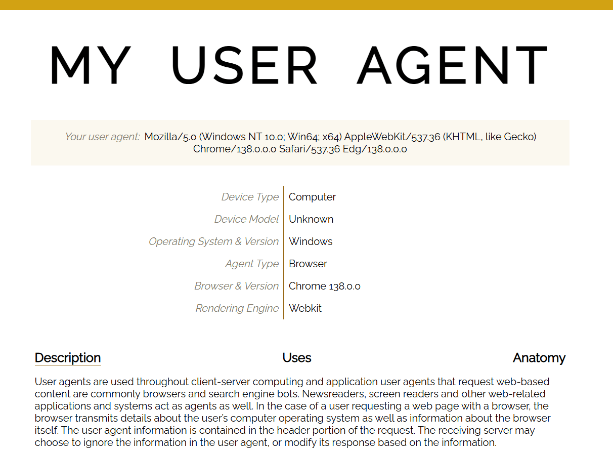 Identify Web Browser | WinCC Unified & V8