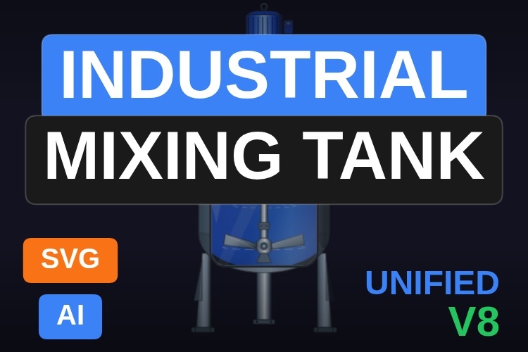 Industrial Mixing Tank | Dynamic SVG | WinCC Unified & V8