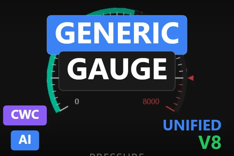 Generic Gauge : jauge Custom Web Control gratuite pour WinCC Unified et WinCC V8, vignette du catalogue