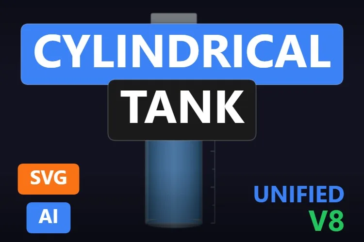 Cylindrical Tank: serbatoio SVG dinamico gratis per WinCC Unified e WinCC V8, miniatura del catalogo