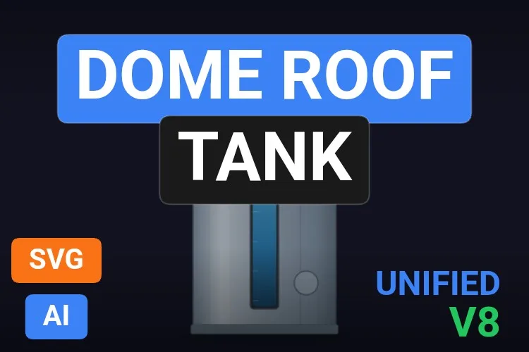 Dome Roof Tank: serbatoio SVG dinamico gratis per WinCC Unified e WinCC V8, miniatura del catalogo