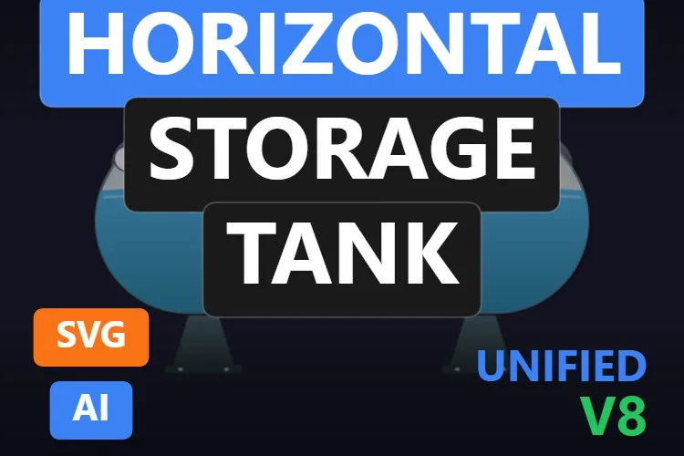 Horizontal Storage Tank: serbatoio SVG dinamico gratis per WinCC Unified e WinCC V8, miniatura del catalogo