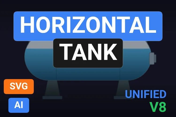 Horizontal Tank: serbatoio SVG dinamico gratis per WinCC Unified e WinCC V8, miniatura del catalogo