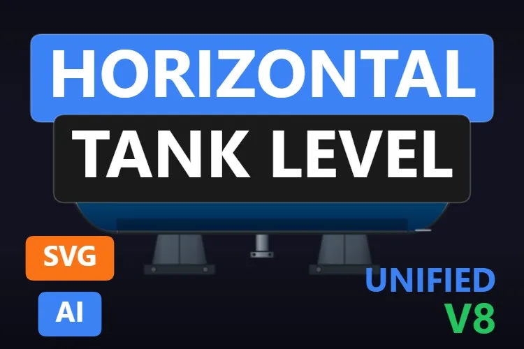 Horizontal Tank Level: serbatoio SVG dinamico gratis per WinCC Unified e WinCC V8, miniatura del catalogo