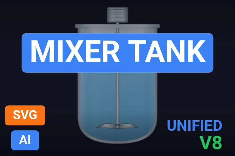 Mixer Tank: serbatoio SVG dinamico gratis per WinCC Unified e WinCC V8, miniatura del catalogo