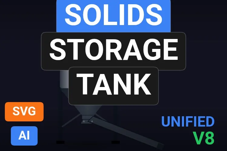 Solids Storage Tank: serbatoio SVG dinamico gratis per WinCC Unified e WinCC V8, miniatura del catalogo