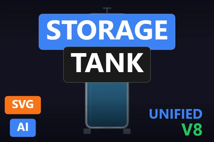 Storage Tank: serbatoio SVG dinamico gratis per WinCC Unified e WinCC V8, miniatura del catalogo
