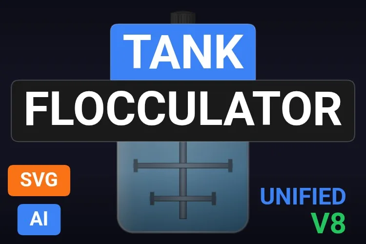 Tank Flocculator: serbatoio SVG dinamico gratis per WinCC Unified e WinCC V8, miniatura del catalogo