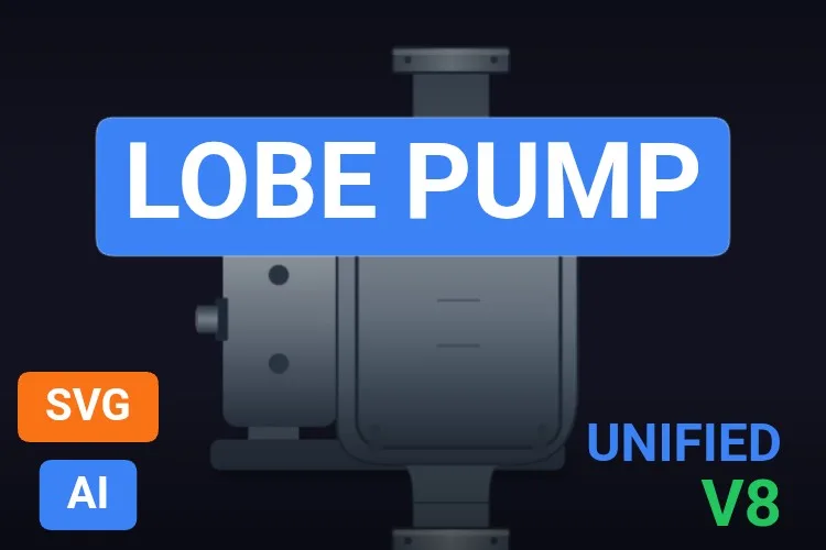 Lobe Pump: pompa SVG dinamica gratis per WinCC Unified e WinCC V8, miniatura del catalogo