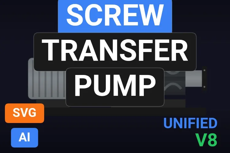 Screw Transfer Pump: pompa SVG dinamica gratis per WinCC Unified e WinCC V8, miniatura del catalogo