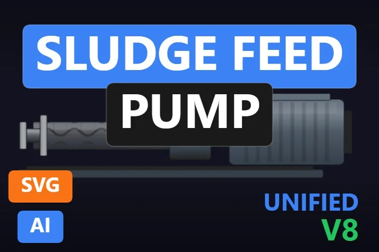 Sludge Feed Pump: pompa SVG dinamica gratis per WinCC Unified e WinCC V8, miniatura del catalogo