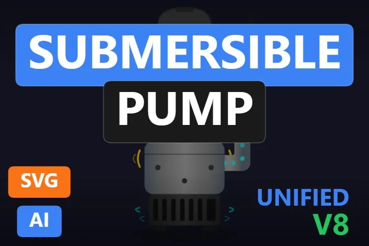 Submersible Pump: pompa SVG dinamica gratis per WinCC Unified e WinCC V8, miniatura del catalogo