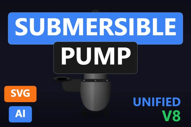 Submersible Pump: pompa SVG dinamica gratis per WinCC Unified e WinCC V8, miniatura del catalogo