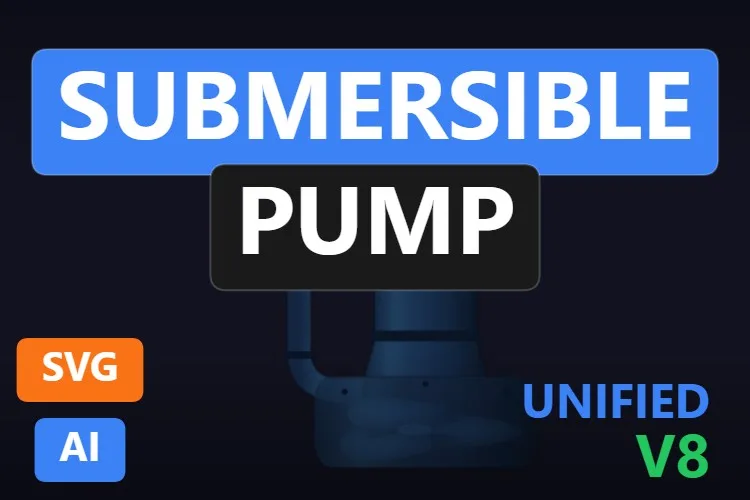 Submersible Pump: pompa SVG dinamica gratis per WinCC Unified e WinCC V8, miniatura del catalogo