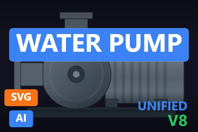 Water Pump: pompa SVG dinamica gratis per WinCC Unified e WinCC V8, miniatura del catalogo