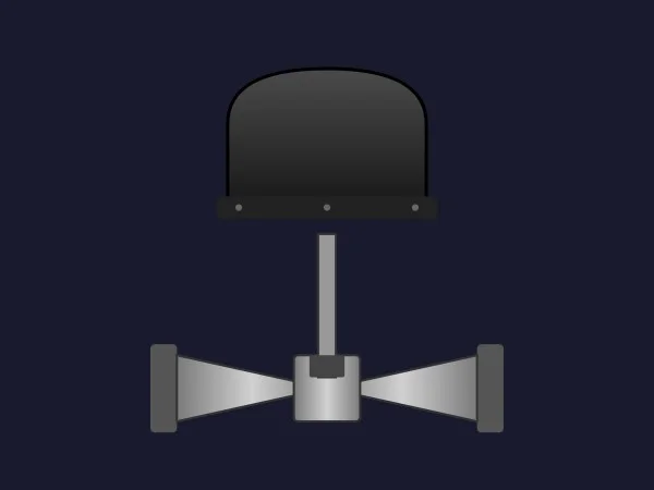 Dynamic SVG proportional control valve with a black diaphragm actuator, a vertical stem and a slim bow-tie body with flanges