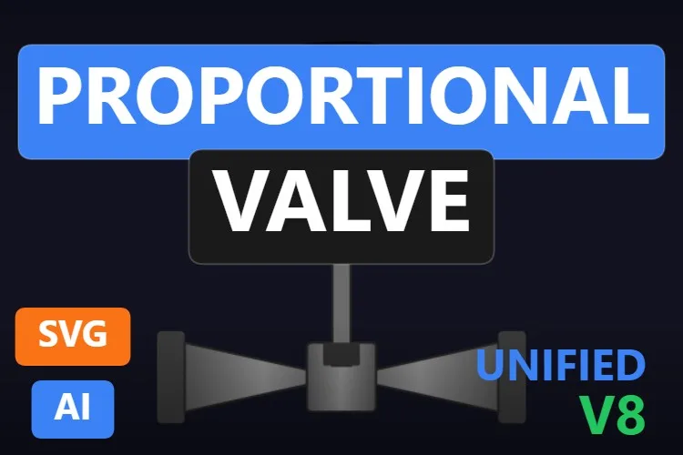 Proportional Valve: free dynamic SVG valve for WinCC Unified and WinCC V8, catalogue thumbnail