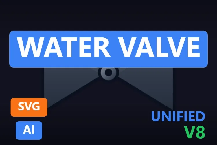 Water Valve: free dynamic SVG valve for WinCC Unified and WinCC V8, catalogue thumbnail
